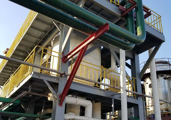 硫酸铝三效强制循环蒸发器案例